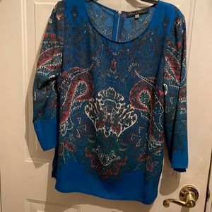 Colorful Long-Sleeve Blouse